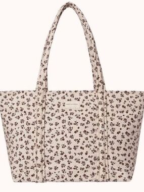 ISO poppy brown floral tote